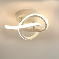 Modern LED Ceiling Lamp with Double Ring Design - Twilight Rings-Golf White-State of Style