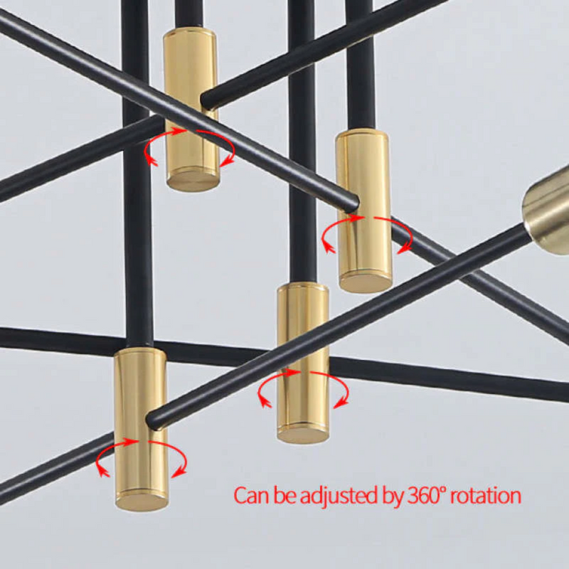 Modern LED Ceiling Light - Lumière Royale-Without Light Bulbs-4 Lamps-State of Style