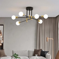 Modern LED Ceiling Light - Lumière Royale-Without Light Bulbs-6 Lamps-State of Style