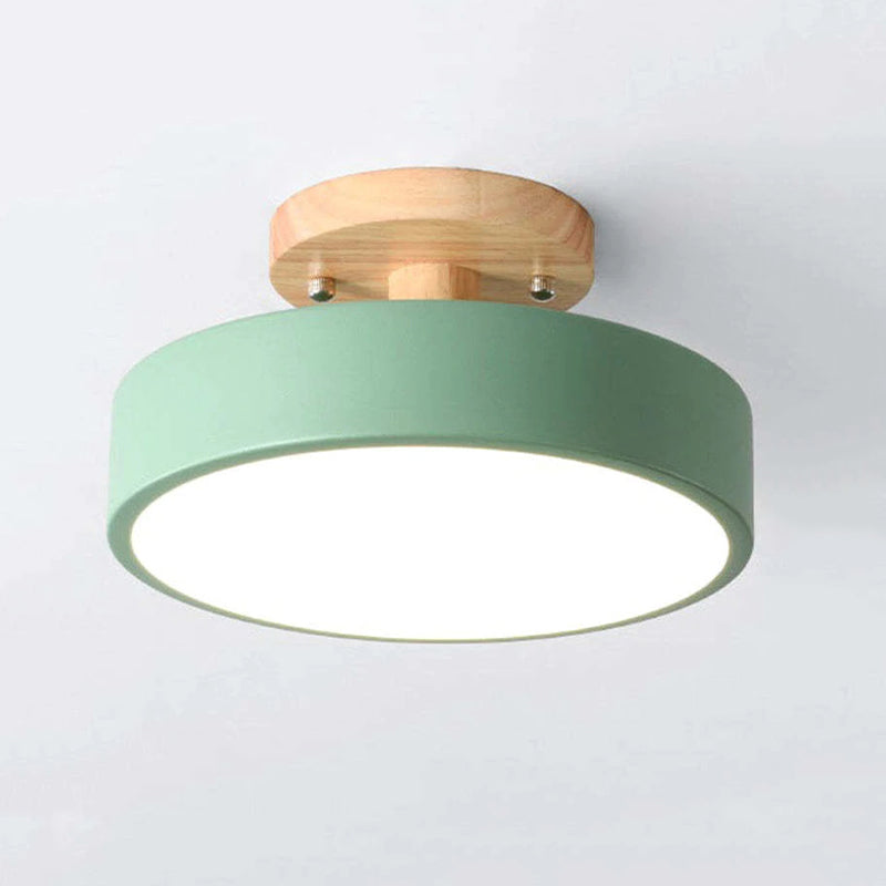 Modern LED Ceiling Light - LunaLux-Wood-State of Style