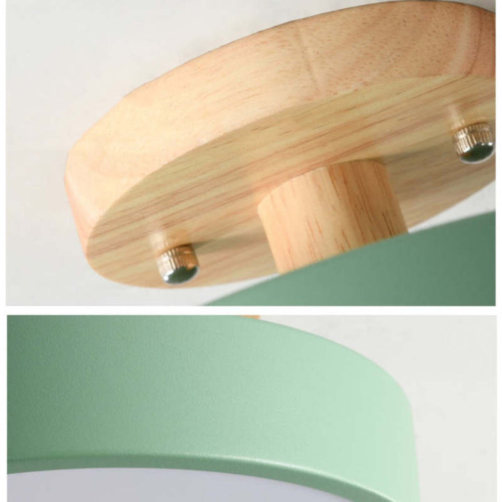 Modern LED Ceiling Light - LunaLux-Wood-State of Style