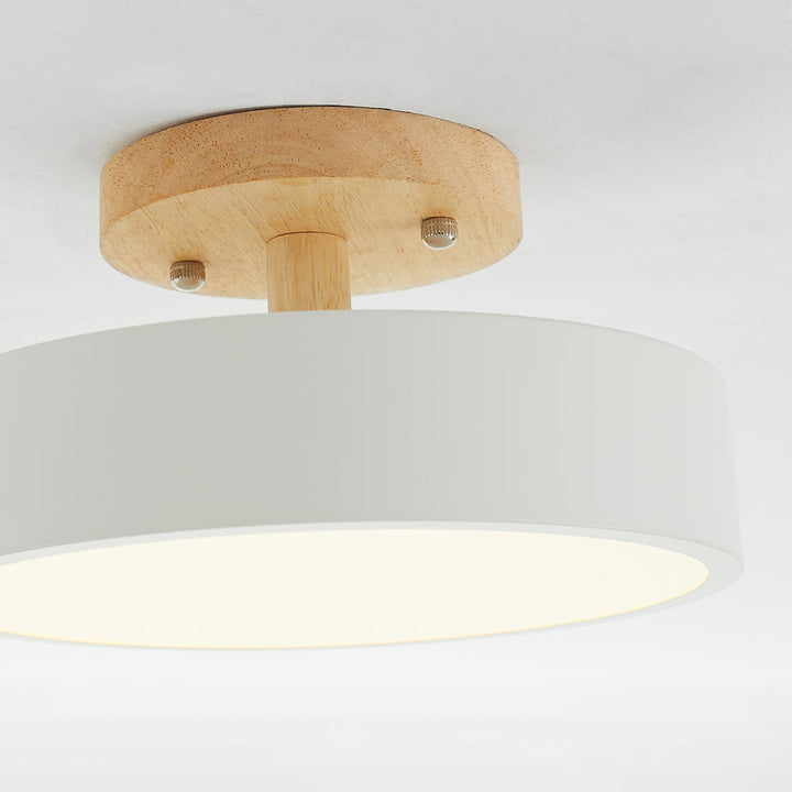 Modern LED Ceiling Light - LunaLux-Wood-State of Style