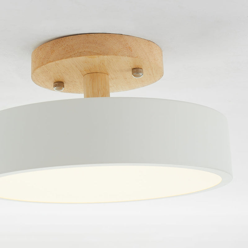 Modern LED Ceiling Light - LunaLux-Wood-State of Style