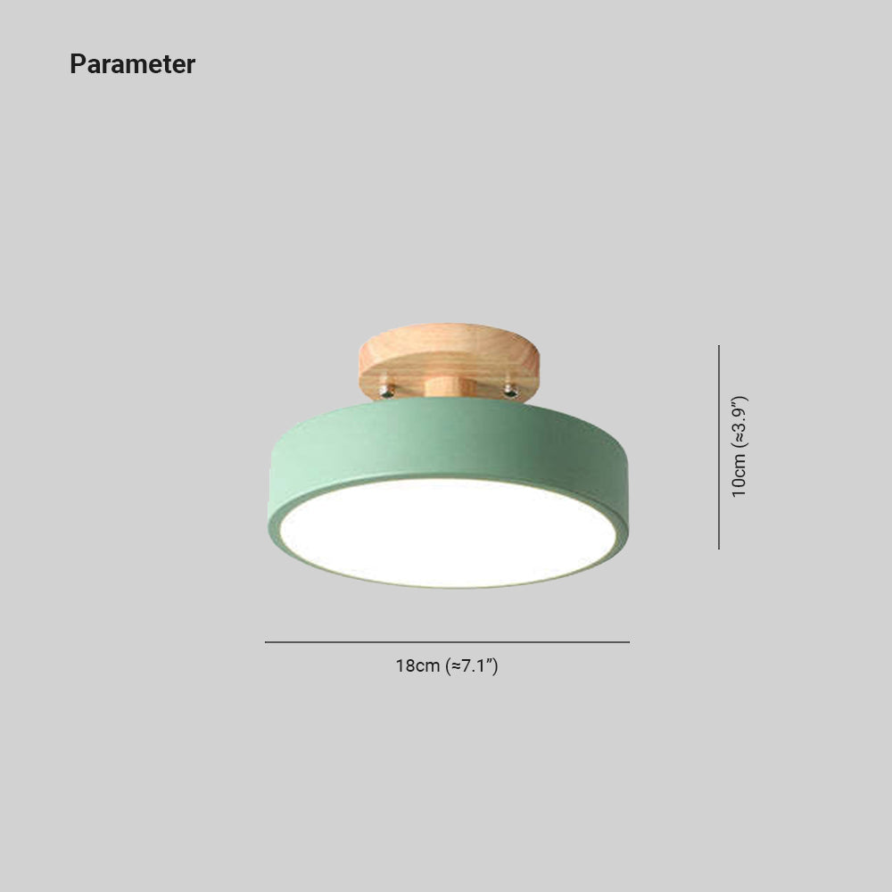 Modern LED Ceiling Light - LunaLux-Wood-State of Style