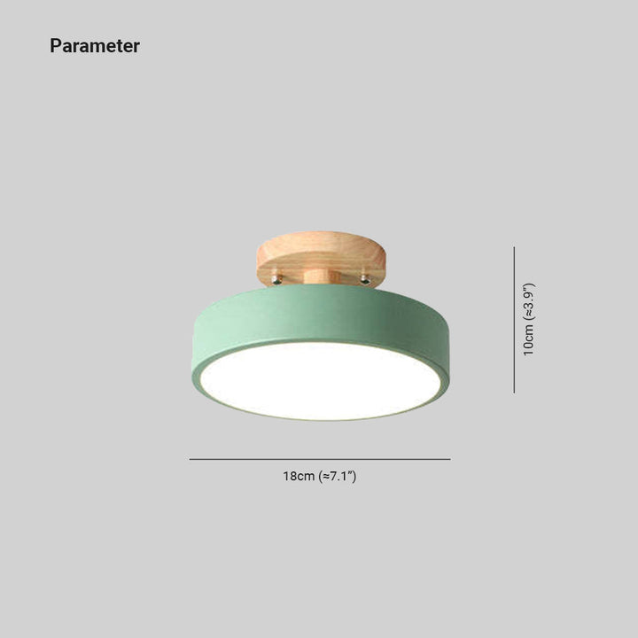 Modern LED Ceiling Light - LunaLux-Wood-State of Style