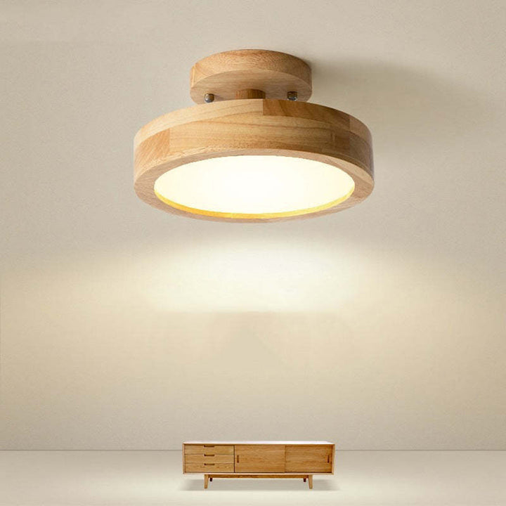 Modern LED Ceiling Light - LunaLux-Wood-State of Style
