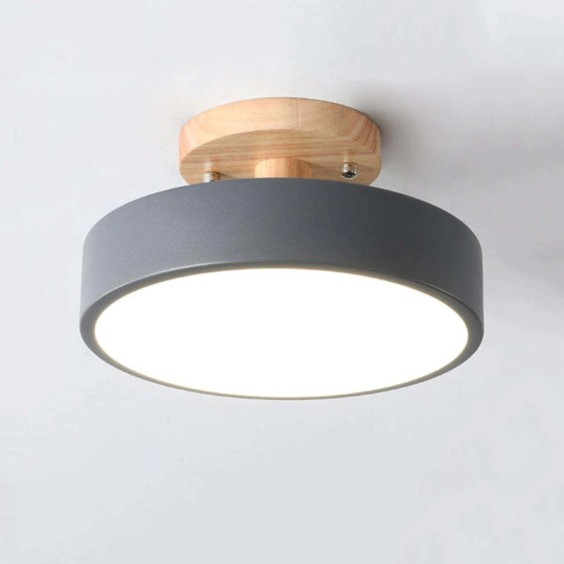 Modern LED Ceiling Light - LunaLux-Wood-State of Style