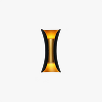 Modern LED Outdoor Wall Lamp - LumiEdge-Black and Gold-Small 6W-Warm white-State of Style
