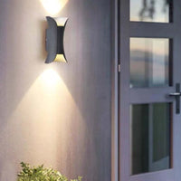 Modern LED Outdoor Wall Lamp - LumiEdge-Large (20W)-Warm White-Black-State of Style