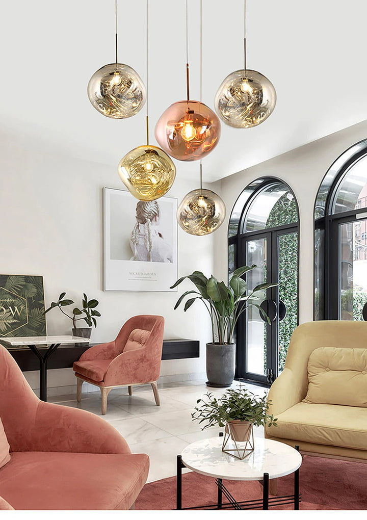 Modern LED Pendant Lamp – Lumaé-Rose gold-15CM-State of Style