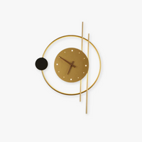 Modern LED wall clock lamp - Chronos-Gold-State of Style