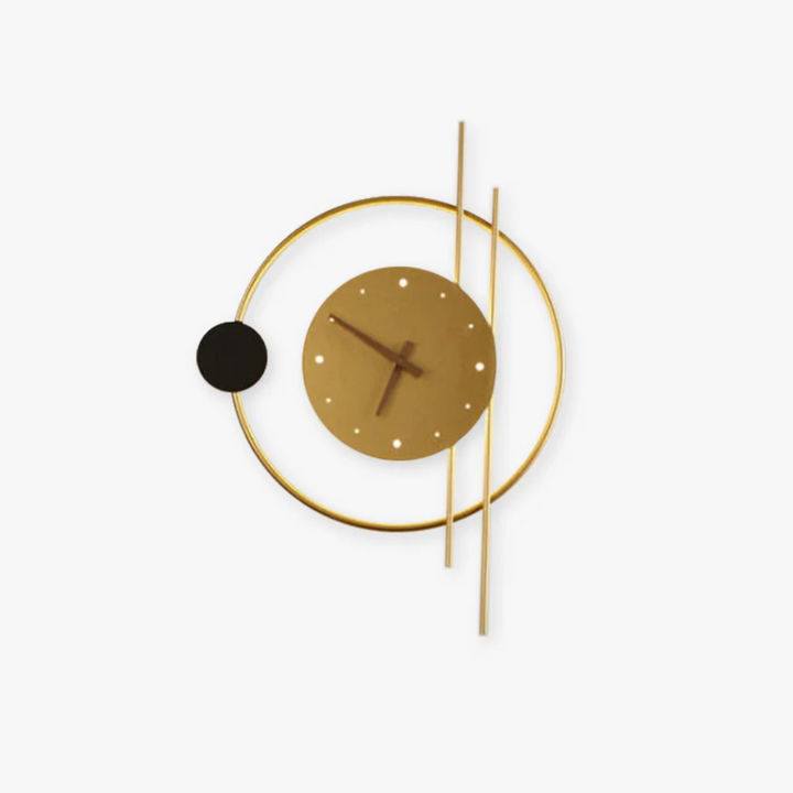 Modern LED wall clock lamp - Chronos-Gold-State of Style