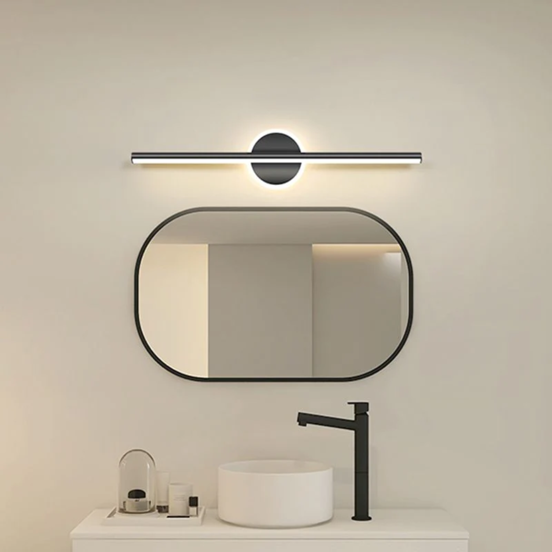 Modern LED Wall Lamp - OpalEdge-Round-Black-40 cm-State of Style