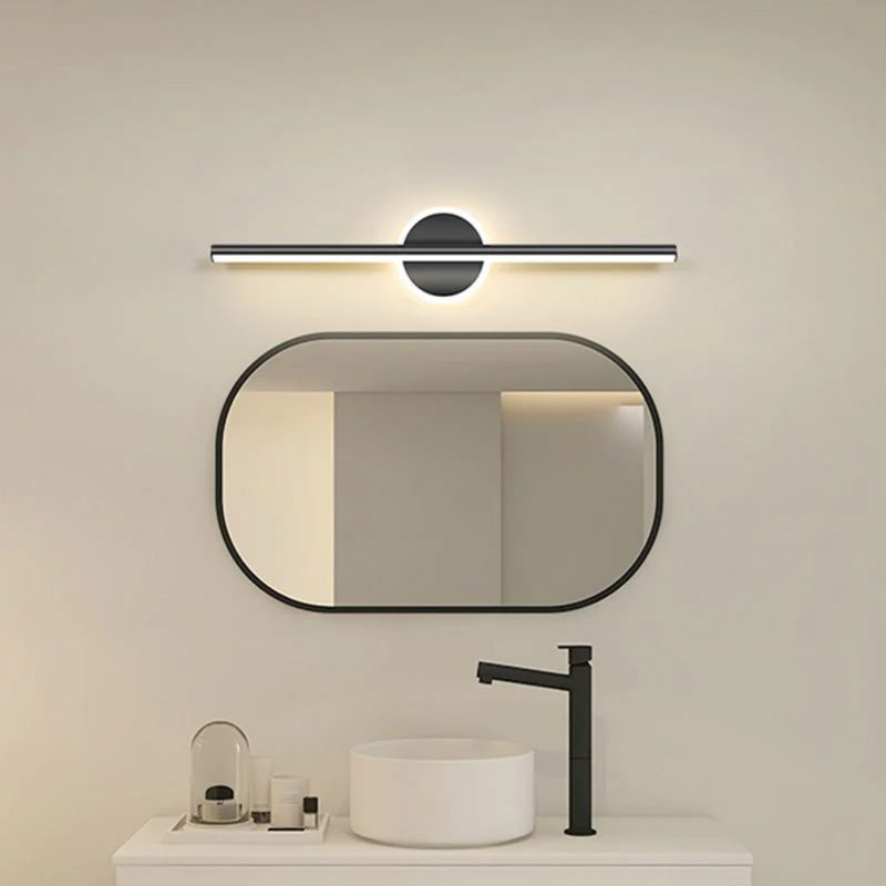 Modern LED Wall Lamp - OpalEdge-Round-Black-40 cm-State of Style