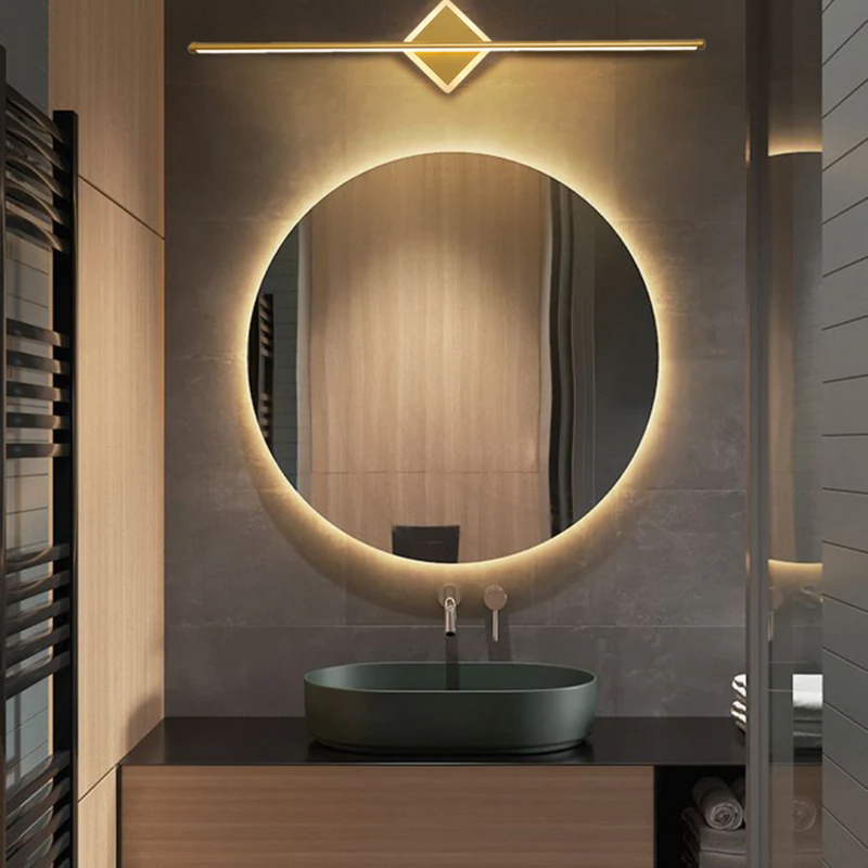 Modern LED Wall Lamp - OpalEdge-Square-Gold-40 cm-State of Style
