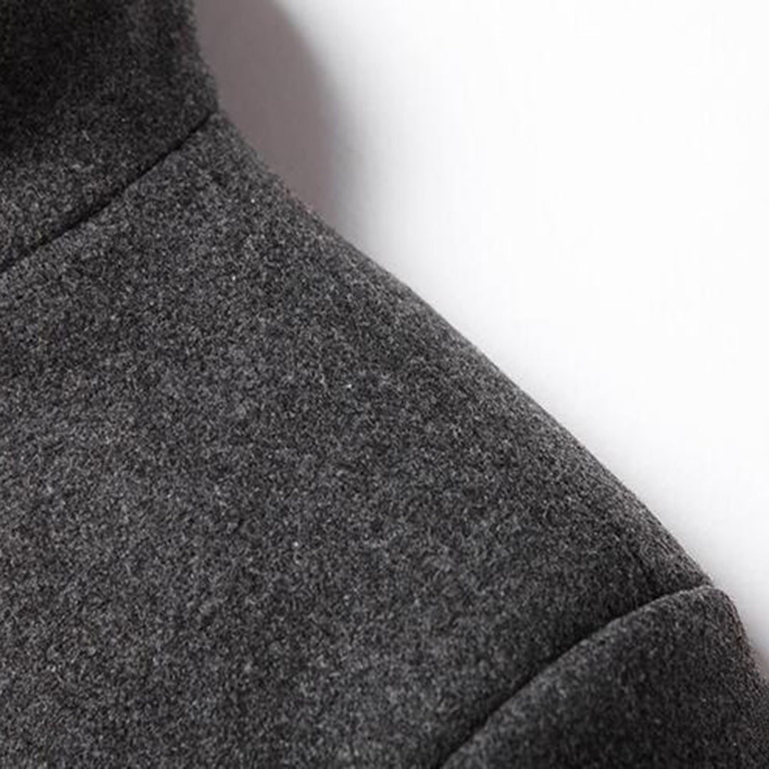 Modern Long Men's Coat - Alexander-Burgundy-M-State of Style