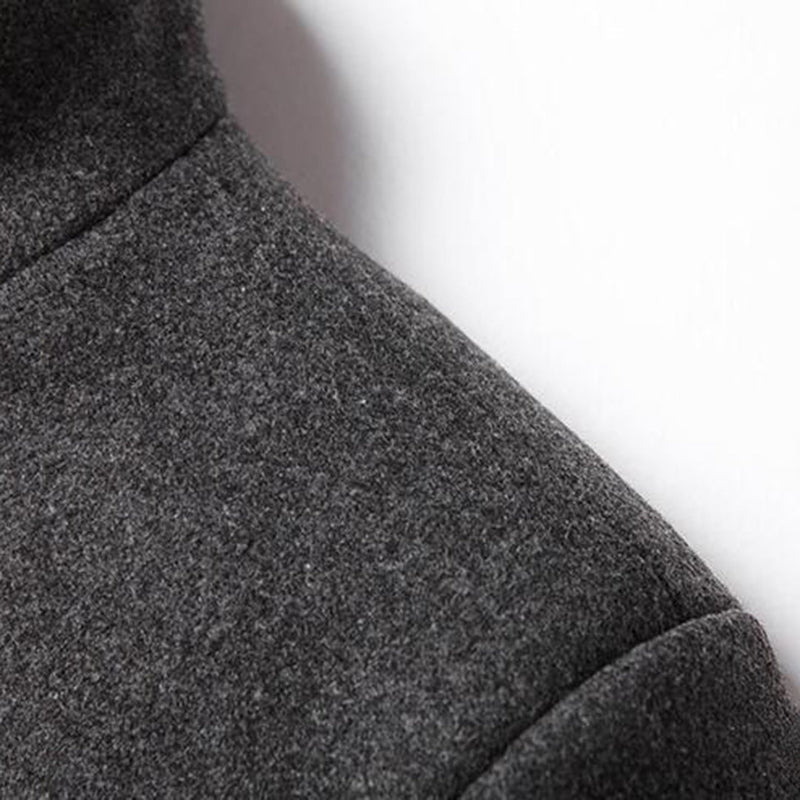 Modern Long Men's Coat - Alexander-Burgundy-M-State of Style