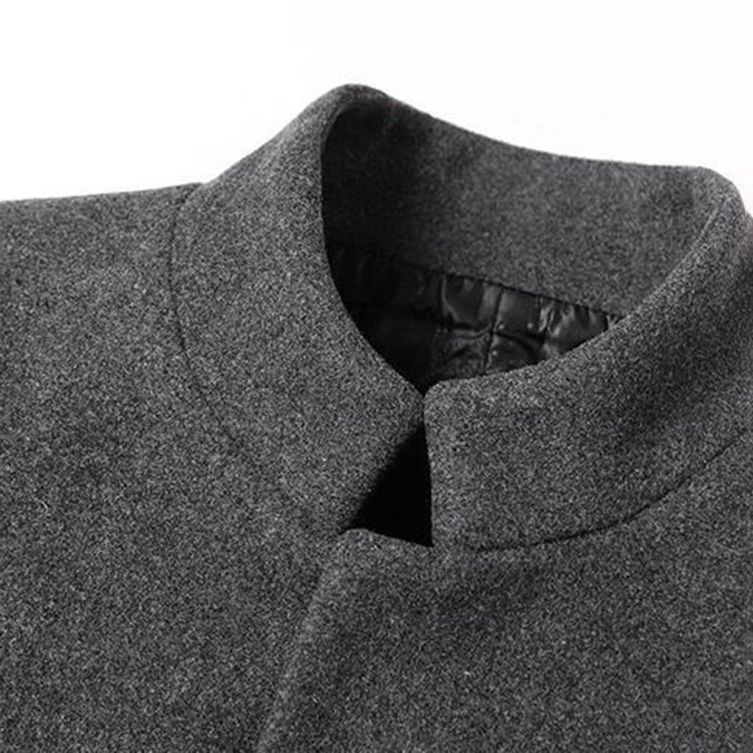 Modern Long Men's Coat - Alexander-Burgundy-M-State of Style