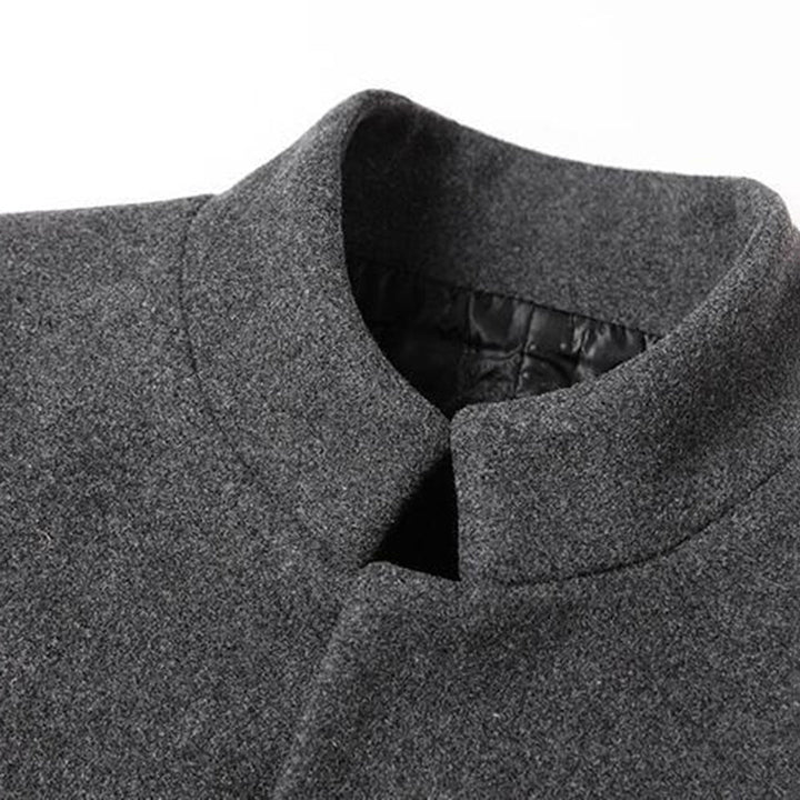 Modern Long Men's Coat - Alexander-Burgundy-M-State of Style