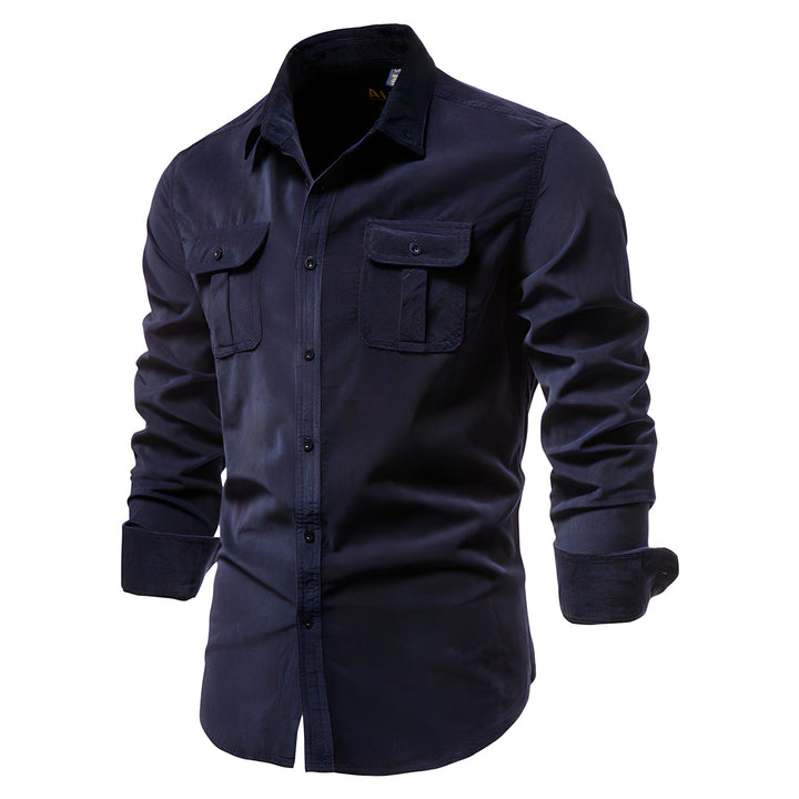Modern Men's Shirt - Aiden-Dark Grey-S-State of Style