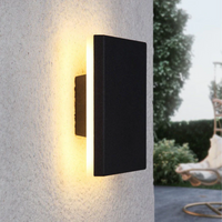 Modern Minimalist LED Wall Lamp - Zenith-Black-Warm White-Round Small-State of Style