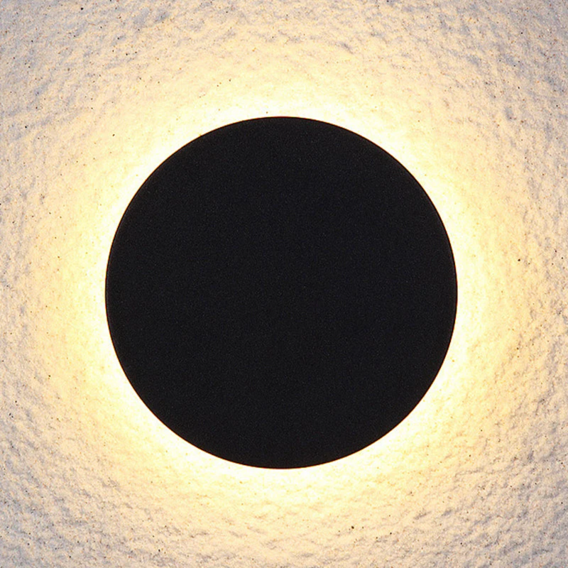 Modern Minimalist LED Wall Lamp - Zenith-Black-Warm White-Round Small-State of Style