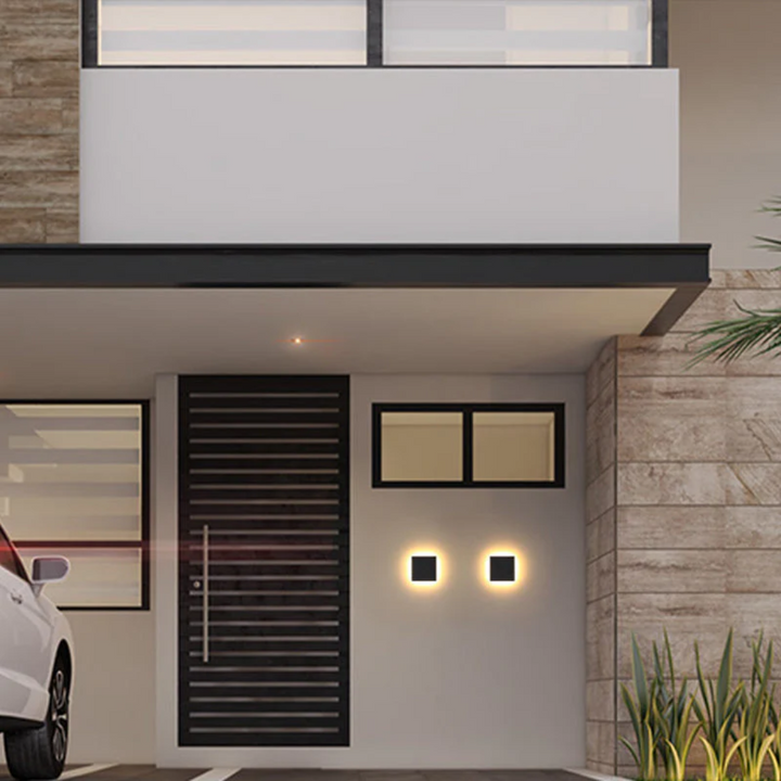 Modern Minimalist LED Wall Lamp - Zenith-Black-Warm White-Round Small-State of Style