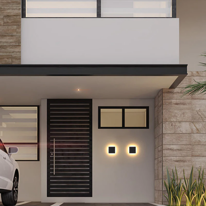 Modern Minimalist LED Wall Lamp - Zenith-Black-Warm White-Round Small-State of Style