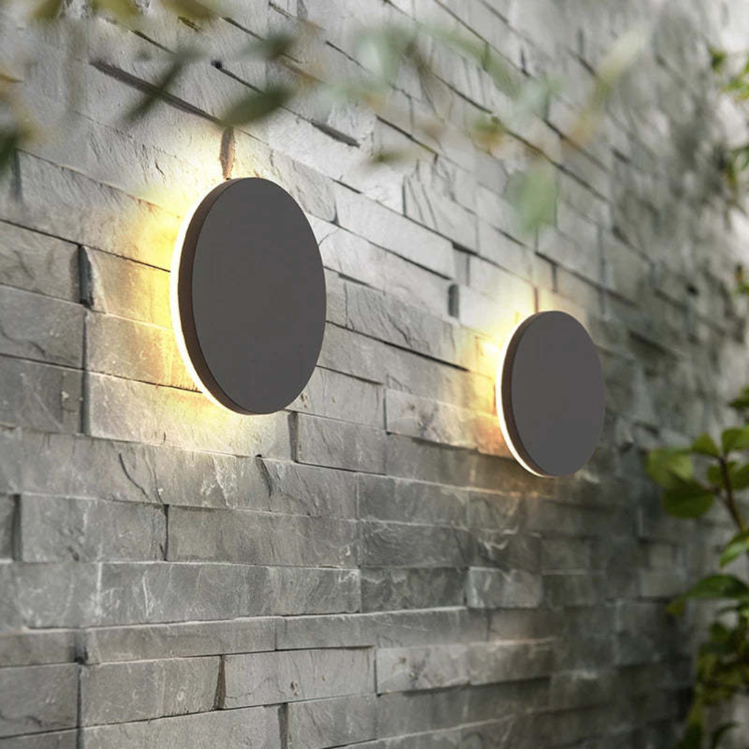 Modern Minimalist LED Wall Lamp - Zenith-Black-Warm White-Round Small-State of Style