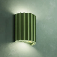Modern Resin Wall Lamp - ArtisticWave-Green-Warm White-State of Style