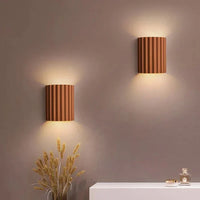 Modern Resin Wall Lamp - ArtisticWave-Orange-Warm White-State of Style