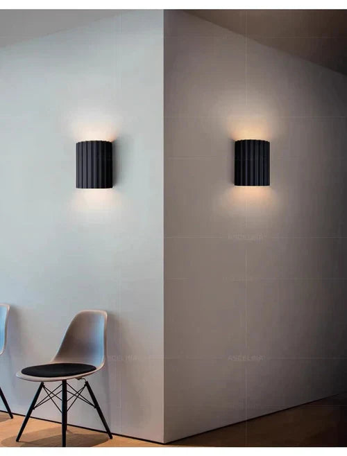 Modern Resin Wall Lamp - ArtisticWave-White-Warm White-State of Style
