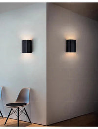 Modern Resin Wall Lamp - ArtisticWave-White-Warm White-State of Style