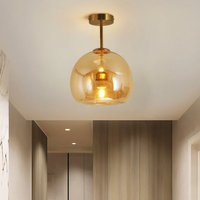 Modern Round LED Ceiling Lamp - Aurelia-Gold-Hanging Lamps-State of Style