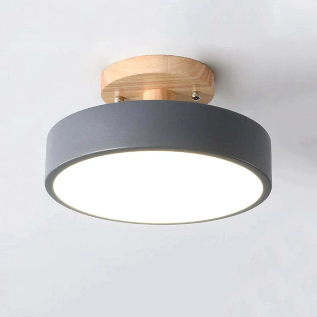 Modern Round LED Ceiling Light - Nova-Grey-State of Style