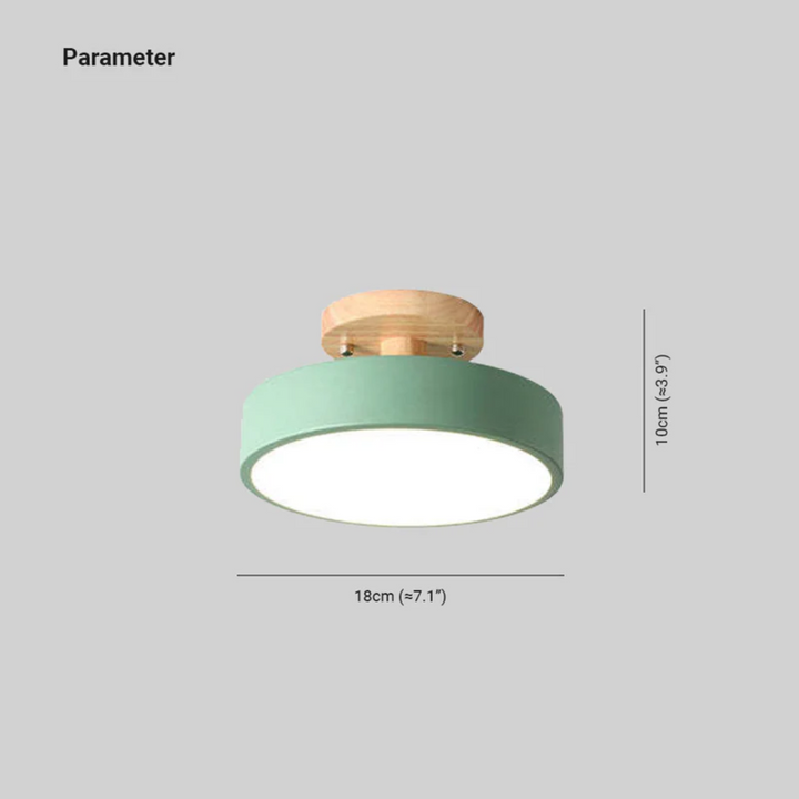 Modern Round LED Ceiling Light - Nova-Wood-State of Style