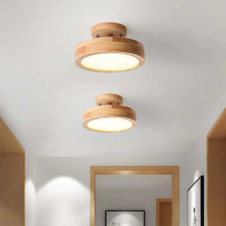 Modern Round LED Ceiling Light - Nova-Wood-State of Style