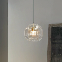 Modern Spherical LED Pendant Light - Aurora Sphere-Amber-15 cm-State of Style