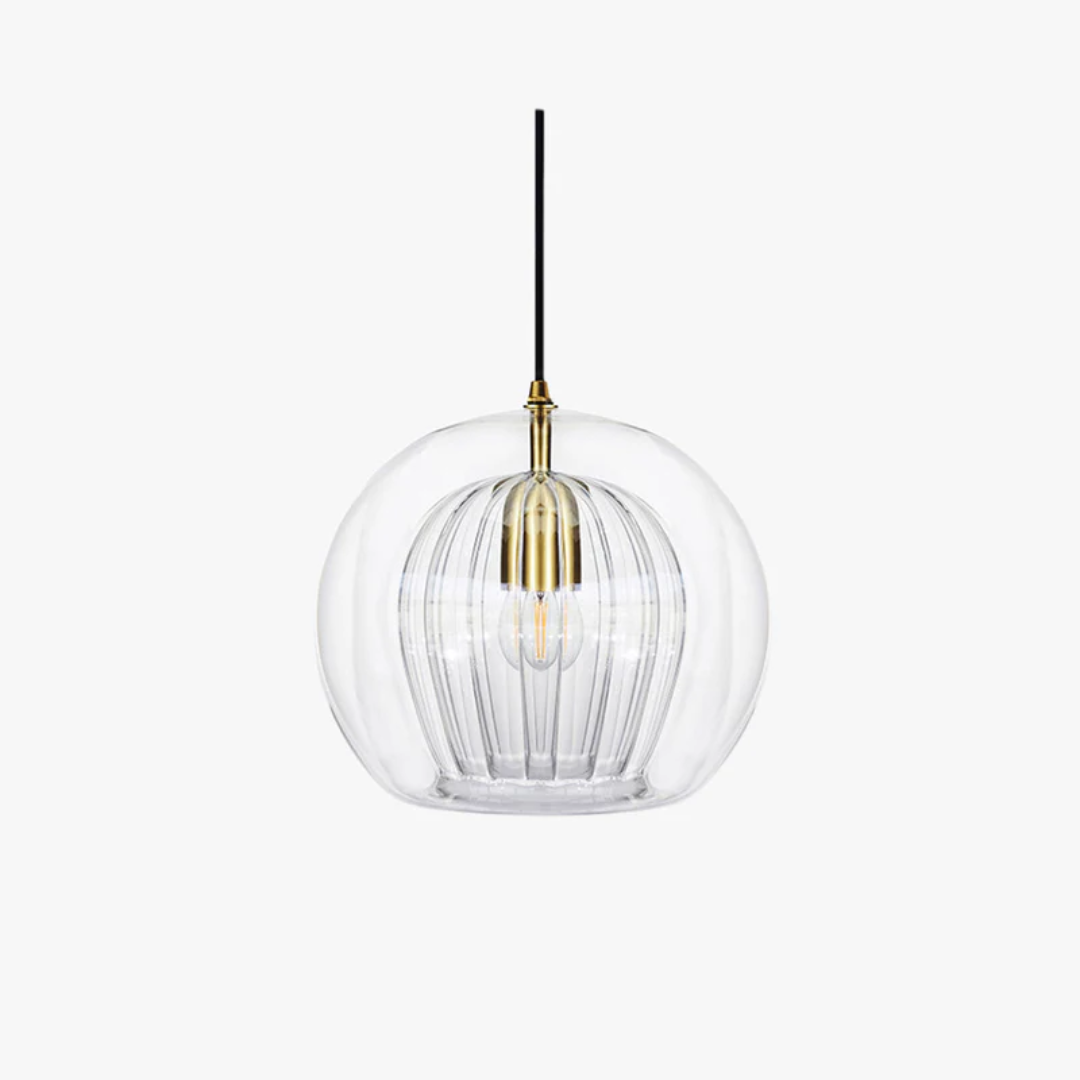 Modern Spherical LED Pendant Light - Aurora Sphere-Amber-15 cm-State of Style