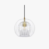 Modern Spherical LED Pendant Light - Aurora Sphere-Amber-15 cm-State of Style