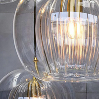 Modern Spherical LED Pendant Light - Aurora Sphere-Amber-15 cm-State of Style