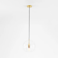 Modern Spherical LED Pendant Light - Aurora Sphere-Amber-15 cm-State of Style