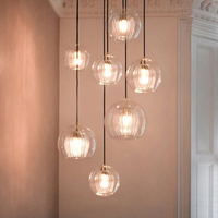 Modern Spherical LED Pendant Light - Aurora Sphere-Amber-15 cm-State of Style