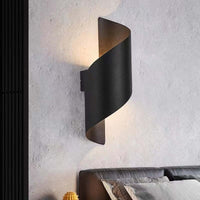 Modern Spiral LED Wall Lamp – TwistLight-Small-Black-State of Style