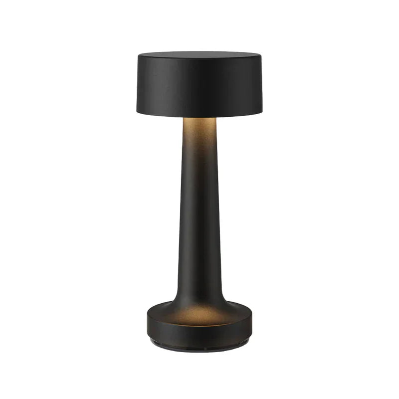 Modern Table Lamp - SleekGlow-Black/Cylinder-State of Style