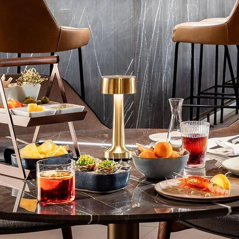 Modern Table Lamp - SleekGlow-Gold/Cylinder-State of Style
