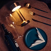 Modern Table Lamp - SleekGlow-Gold/Cylinder-State of Style
