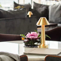 Modern Table Lamp - SleekGlow-Gold/Cylinder-State of Style