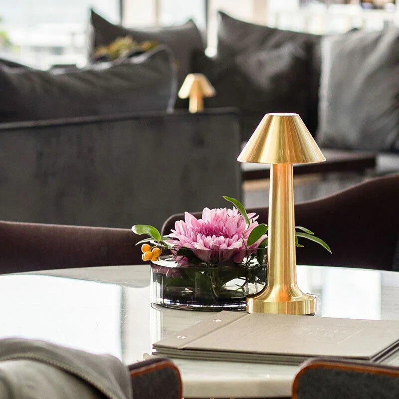 Modern Table Lamp - SleekGlow-Gold/Cylinder-State of Style