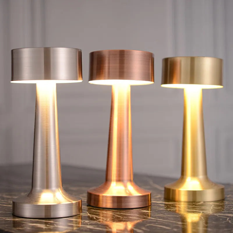 Modern Table Lamp - SleekGlow-Gold/Cylinder-State of Style